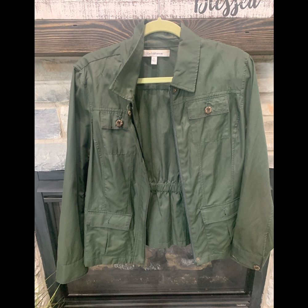 Hunter Green Croft and Barrow lightweight jacket